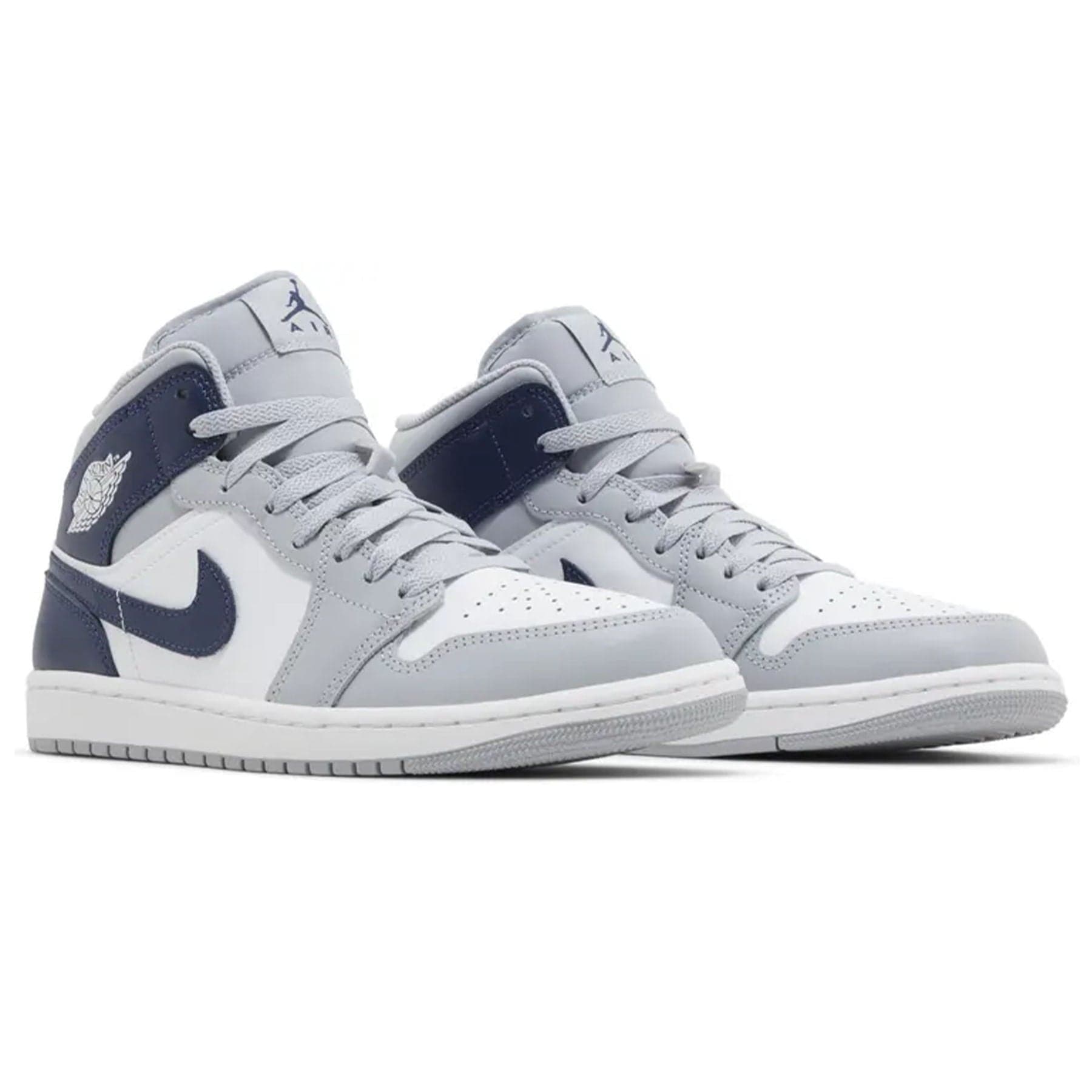 Air Jordan 1 Mid 'Wolf Grey Midnight Navy' - Kick Game