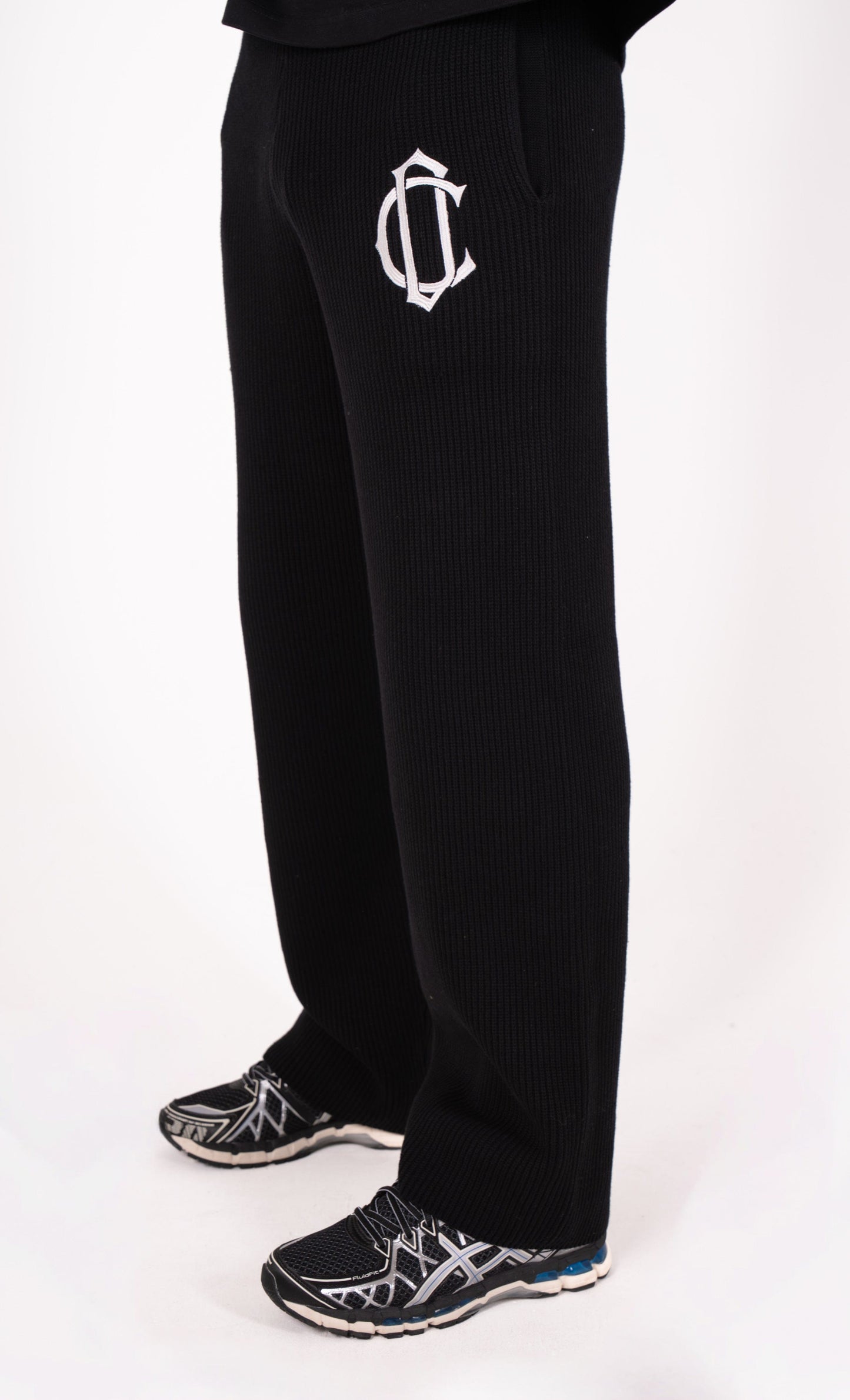Cardair CD Emblem Knit Joggers - Black - Kick Game