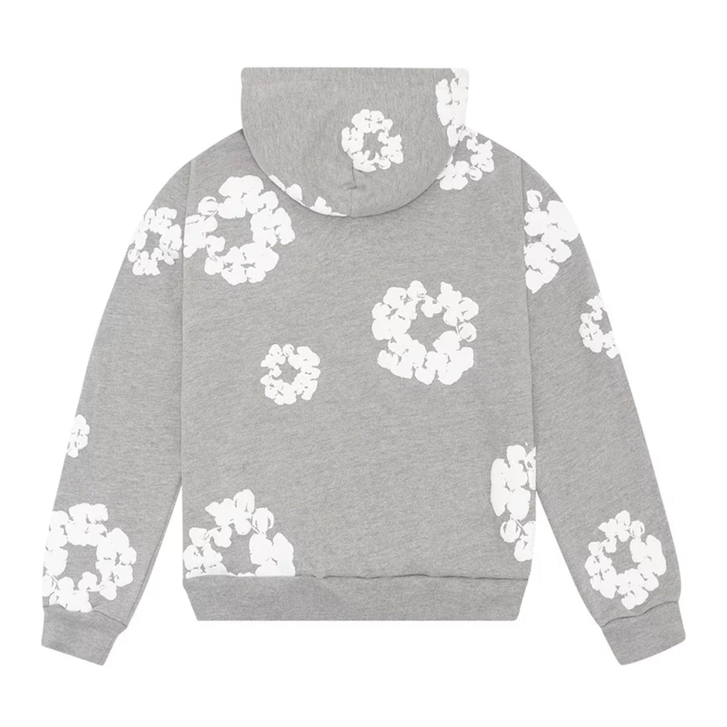 Denim Tears The Cotton Wreath Hooded Sweatshirt 'Grey' - Kick Game