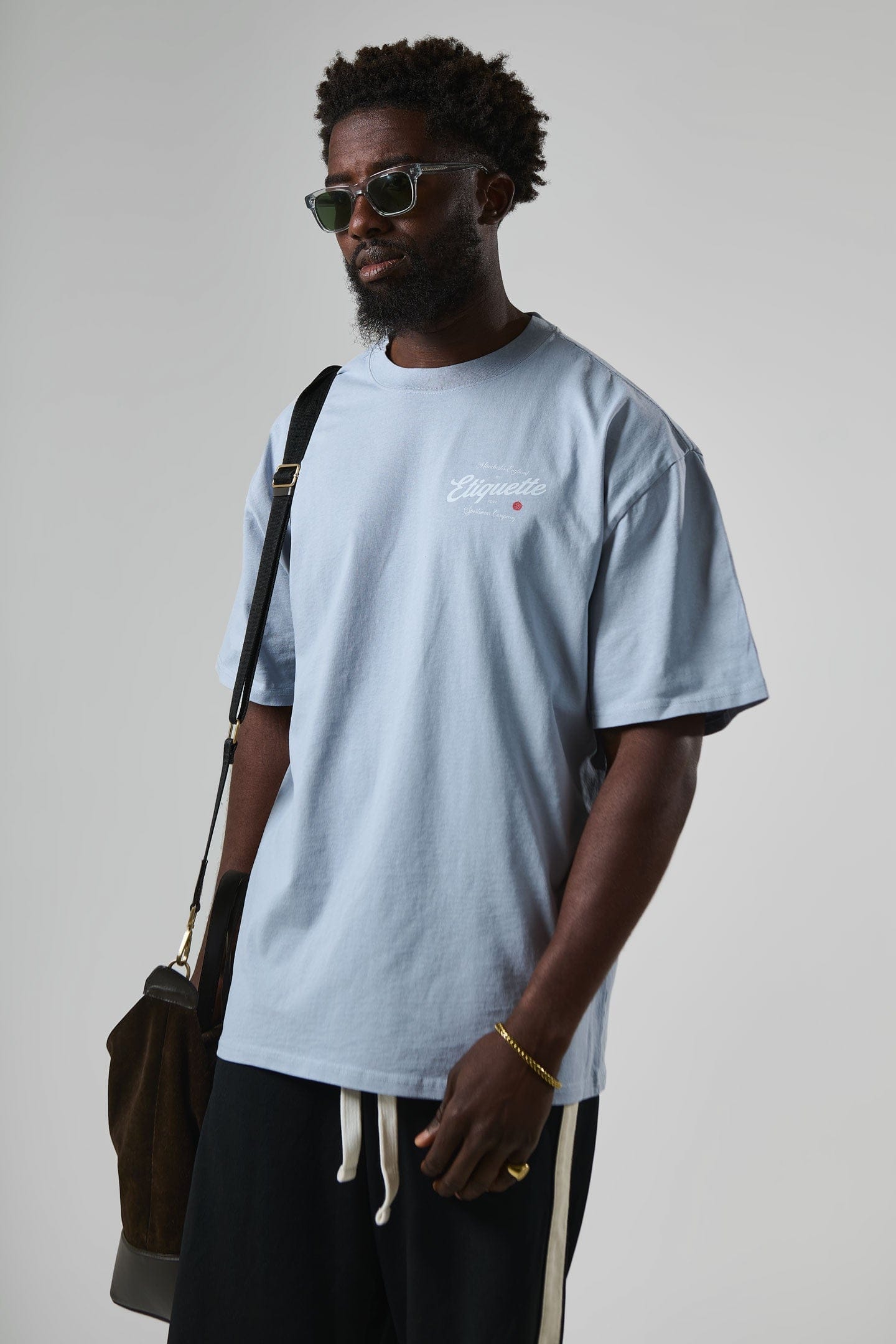 Etiquette The Rose Tee 'Faded Sky' - Kick Game