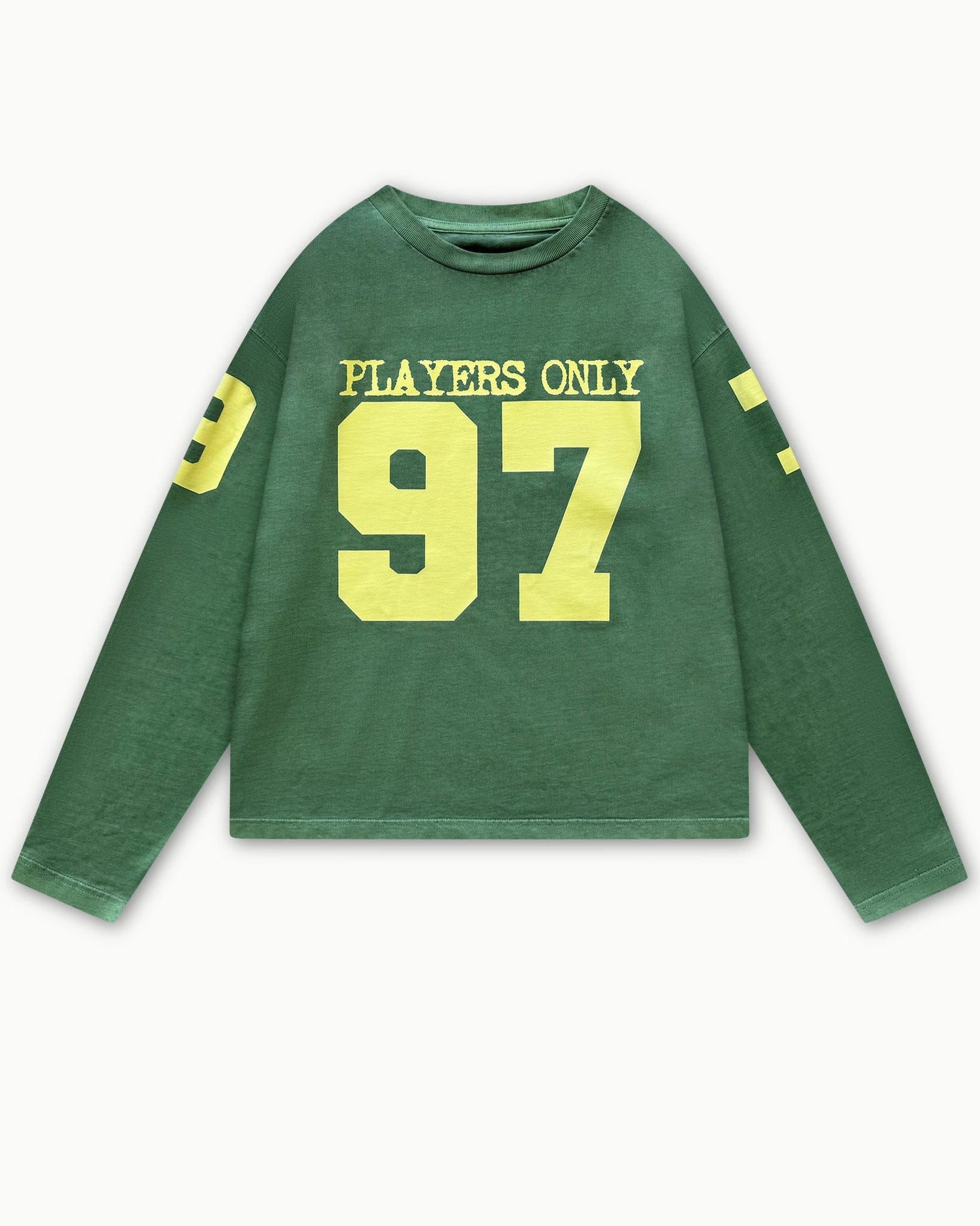 PLAYERS ONLY WASHED GREEN JERSEY LONG SLEEVE - Kick Game