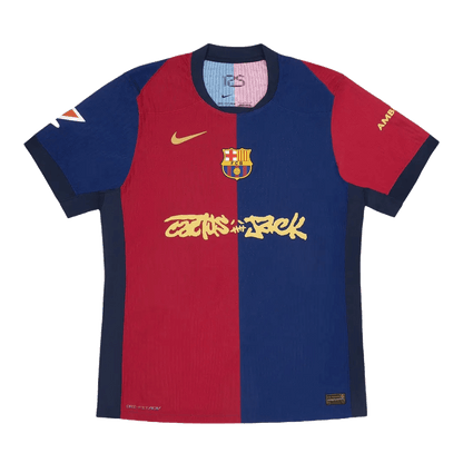 Nike FC Barcelona x Cactus Jack 2024/25 Match Home Jersey 'Red/Blue' - Kick Game