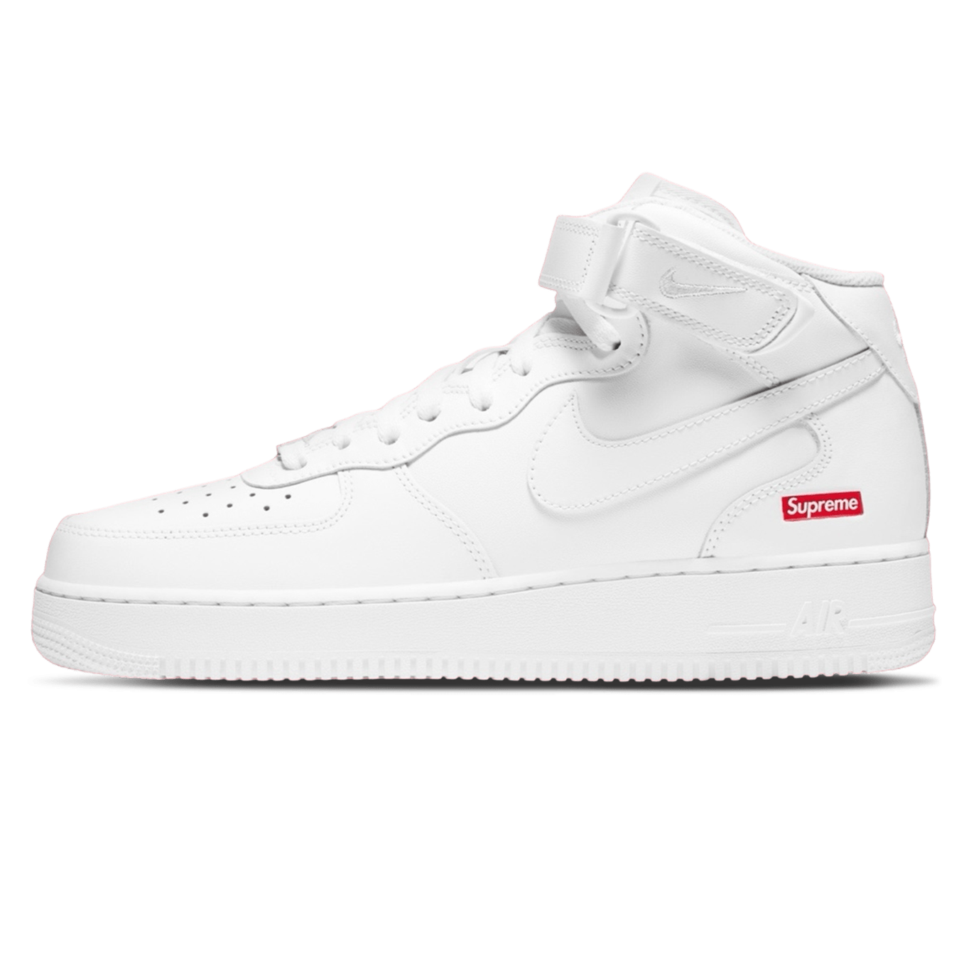 Supreme x Air Force 1 Mid 'Box Logo - Triple White' - Kick Game