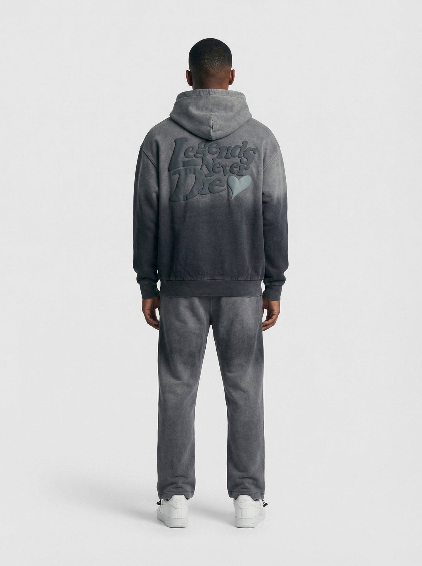 Legende Paris LND GRADIENT HOOD - CHARCOAL WASHED - Kick Game
