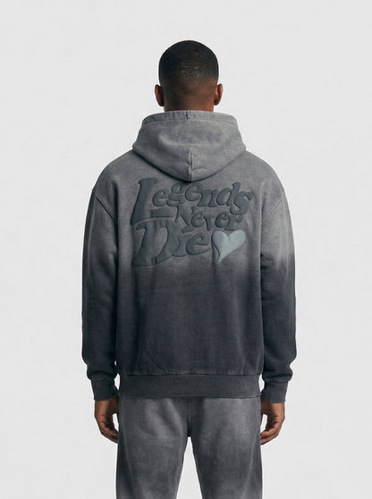 Legende Paris LND GRADIENT HOOD - CHARCOAL WASHED - Kick Game