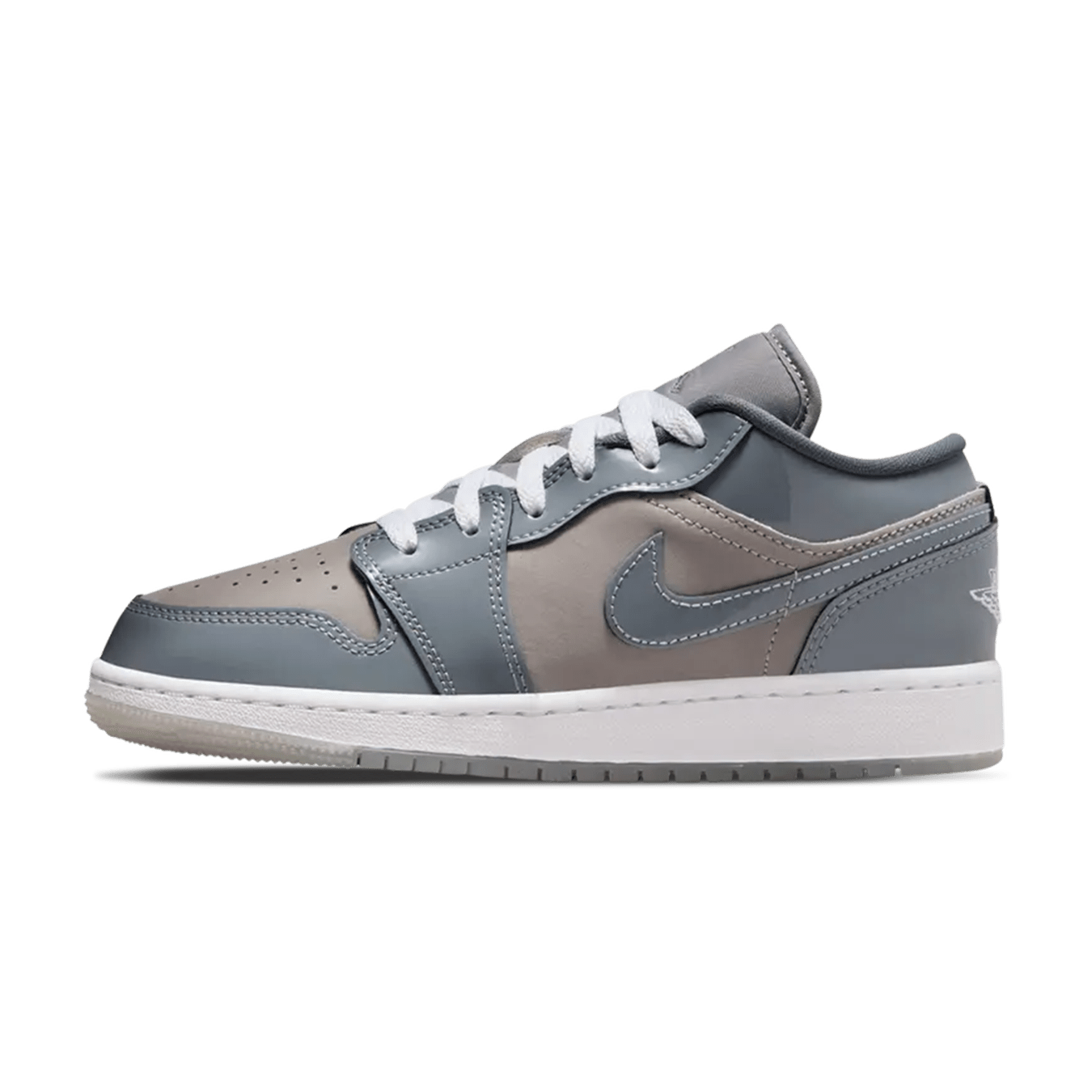 Air Jordan 1 Low GS 'Patent Cool Grey' - Kick Game