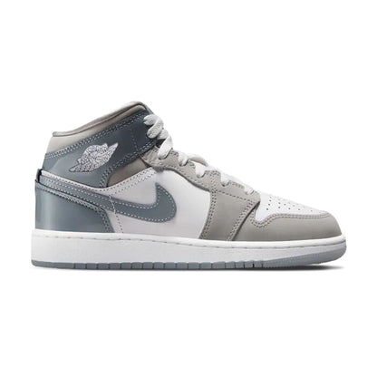 Air Jordan 1 Mid SE GS 'Patent Cool Grey' - Kick Game