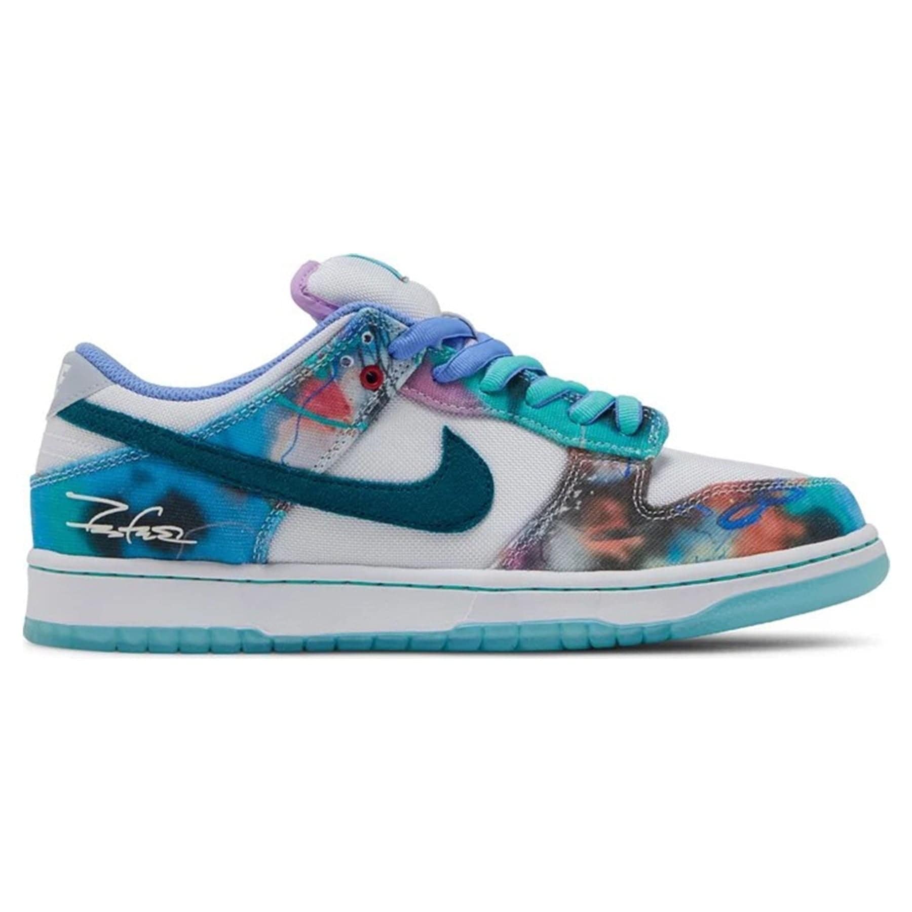 Futura Laboratories x Nike Dunk SB Low 'Bleached Aqua' - Kick Game