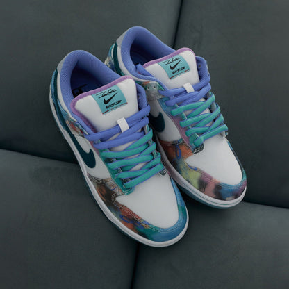 Futura Laboratories x Nike Dunk SB Low 'Bleached Aqua' - Kick Game