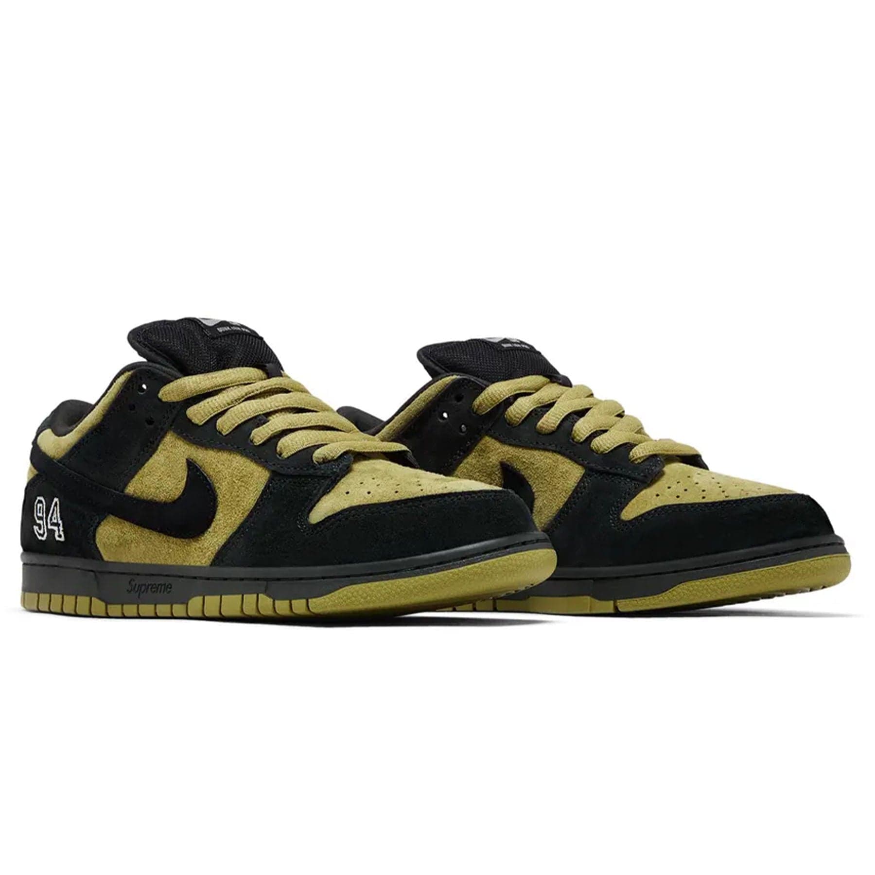 Nike Dunk Low SB x Supreme 'Camper Green' - Kick Game