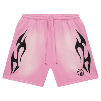 Hellstar x Complex Sports Flame Shorts 'Pink' - Kick Game