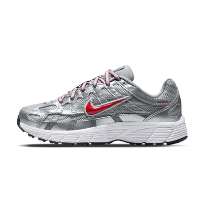 Nike P-6000 GS 'Metallic Silver Gym Red' - Kick Game