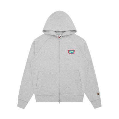 ICECREAM Block Logo Zip Through Hood 'Heather Grey' - Kick Game
