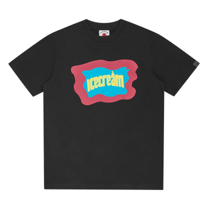 ICECREAM Block Logo T-Shirt 'Black' - Kick Game