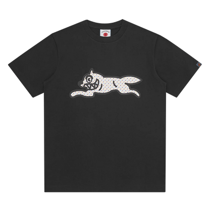 ICECREAM Polka Dot Running Dog T-Shirt 'Black' - Kick Game