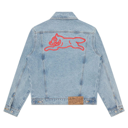 ICECREAM Running Dog Denim Trucker Jacket 'Light Wash Blue' - Kick Game