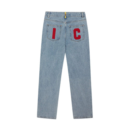 ICECREAM Running Dog Denim Pants 'Light Wash Blue' - Kick Game