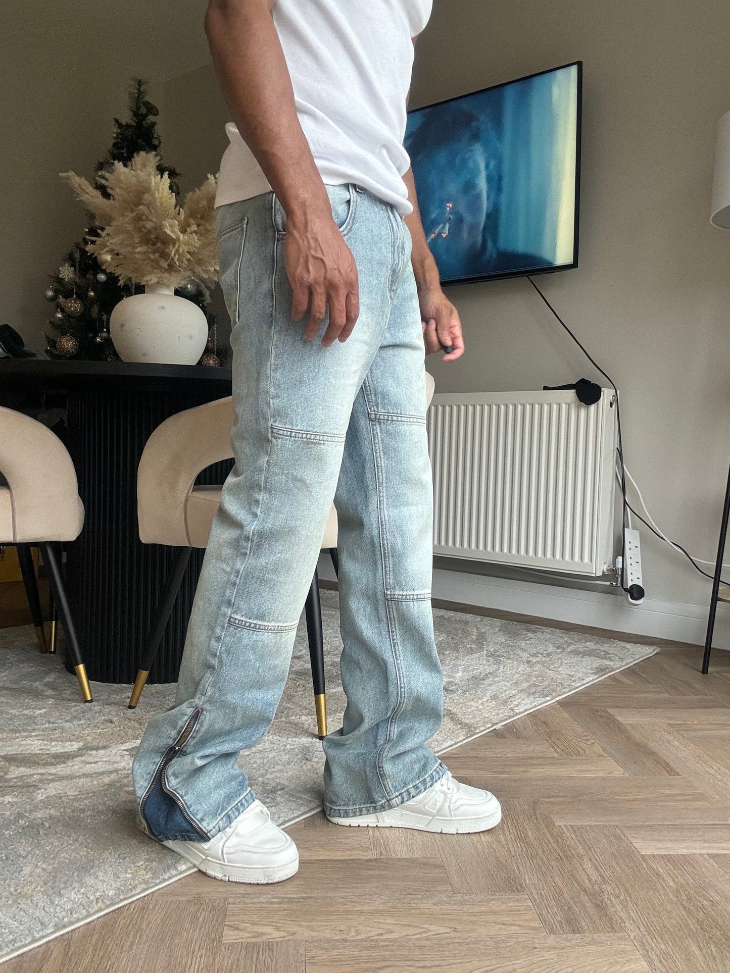 Zip Flare Denim - Sky Blue - Kick Game