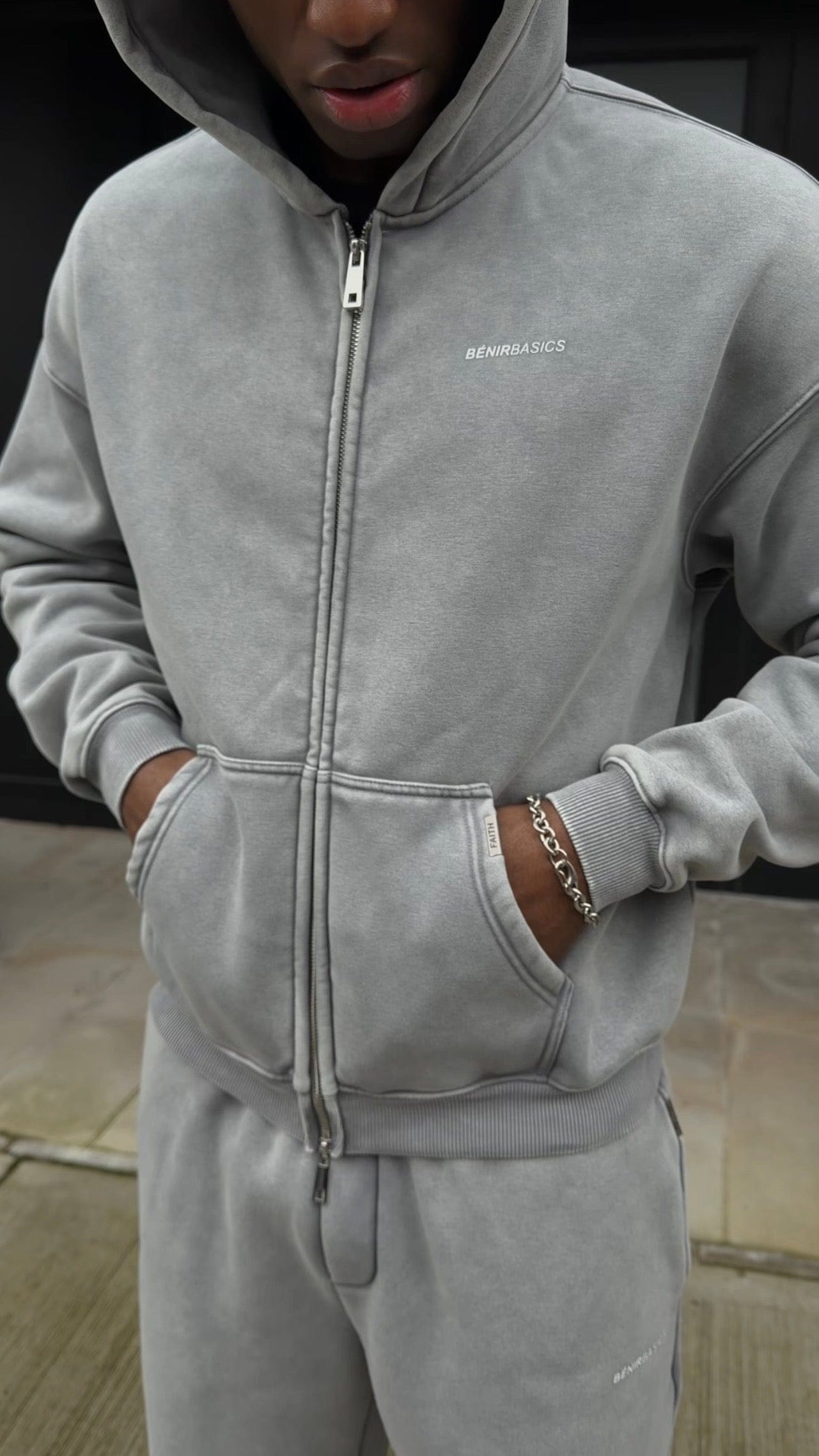 Bénir Club Basics Hoodie - Charcoal - Kick Game