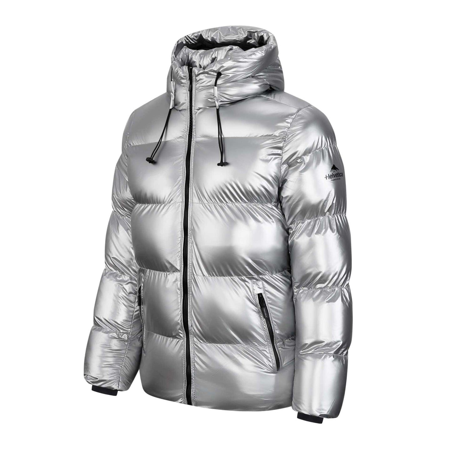 Cosmos Hooded Down Jacket - Silver - Kick Game