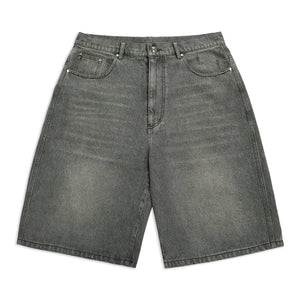 GRAPHITE WASHED DENIM JORTS - Kick Game