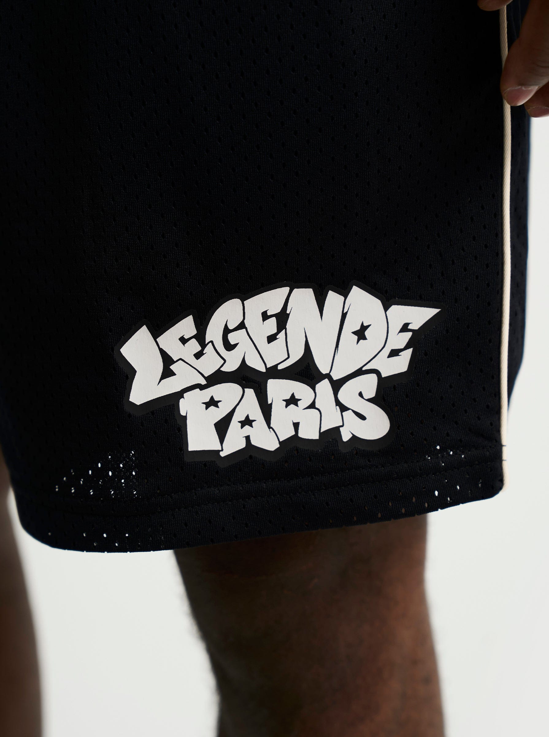 Legende Paris GRAFFITI MESH SHORT - BLACK - Kick Game