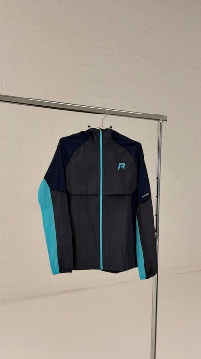 Reprimo Vortex Windbreaker Jacket 'Blue Steel Cyan' - Kick Game
