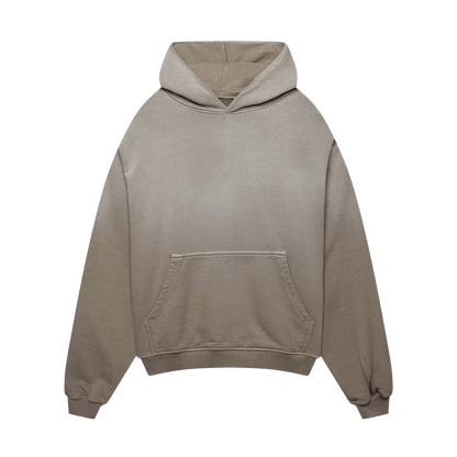 KAIZEN MARKET BLANK HEAVYWEIGHT FADE OUT HOODIE MOCHA - Kick Game