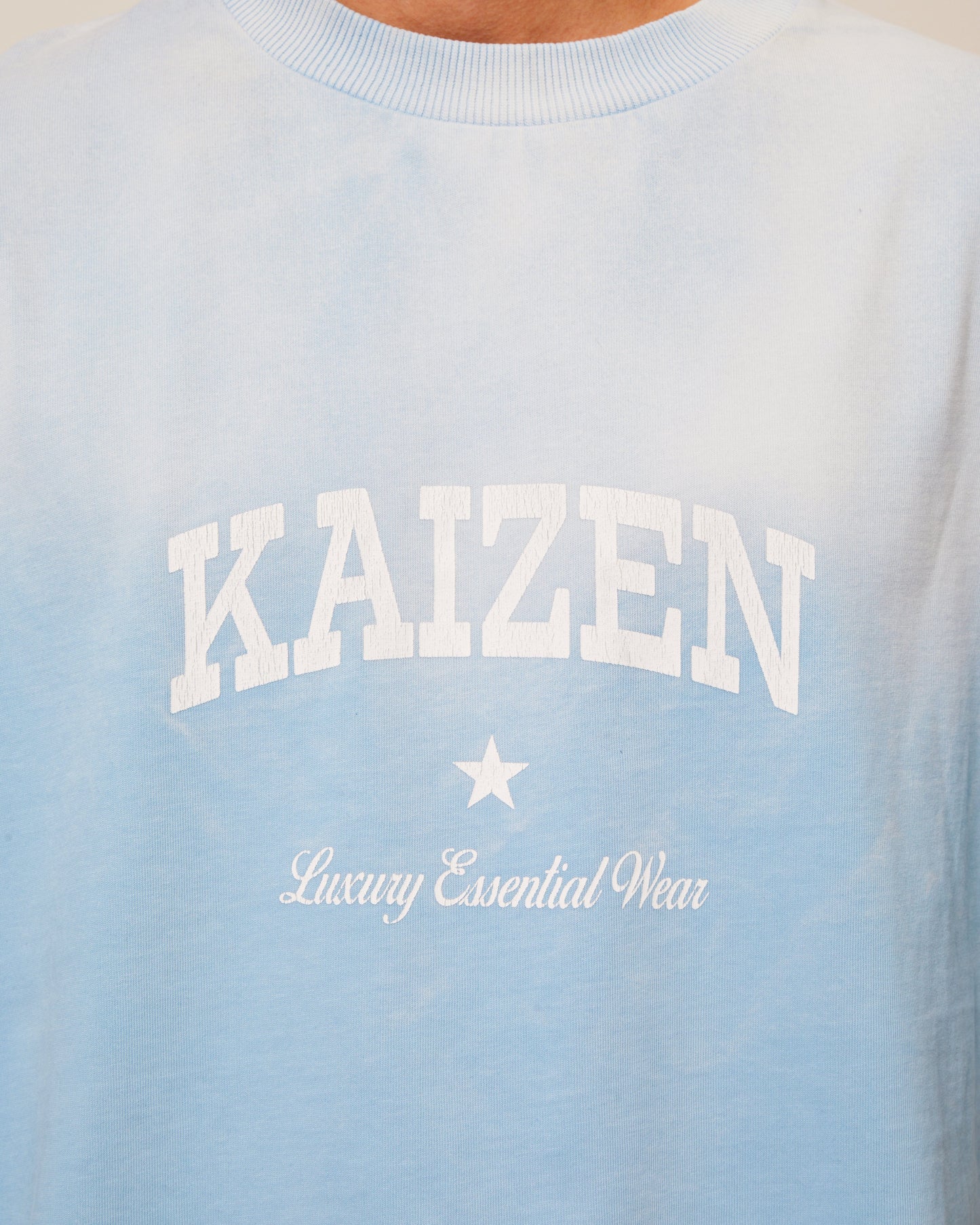 KAIZEN MARKET SUNFADED TEE BLUE - Kick Game
