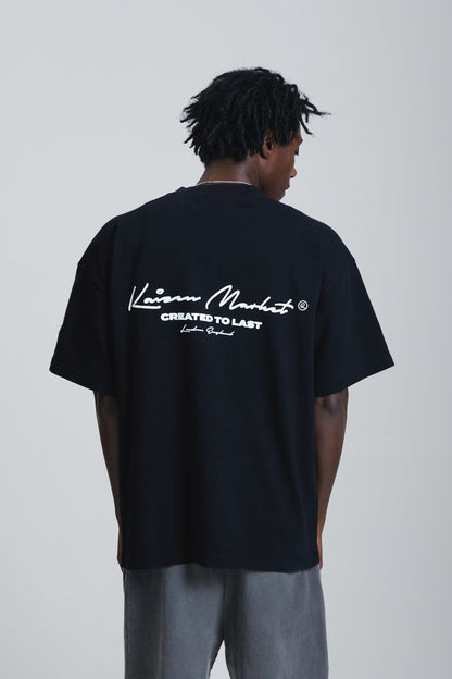 KAIZEN MARKET AUTOGRAPH TEE BLACK - Kick Game