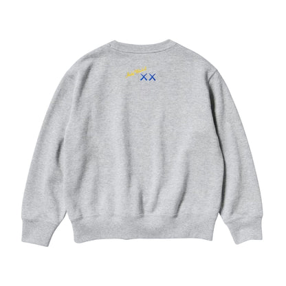KAWS x Warhol x UNIQLO UT Graphic Sweatshirt Kids 'Grey' - Kick Game