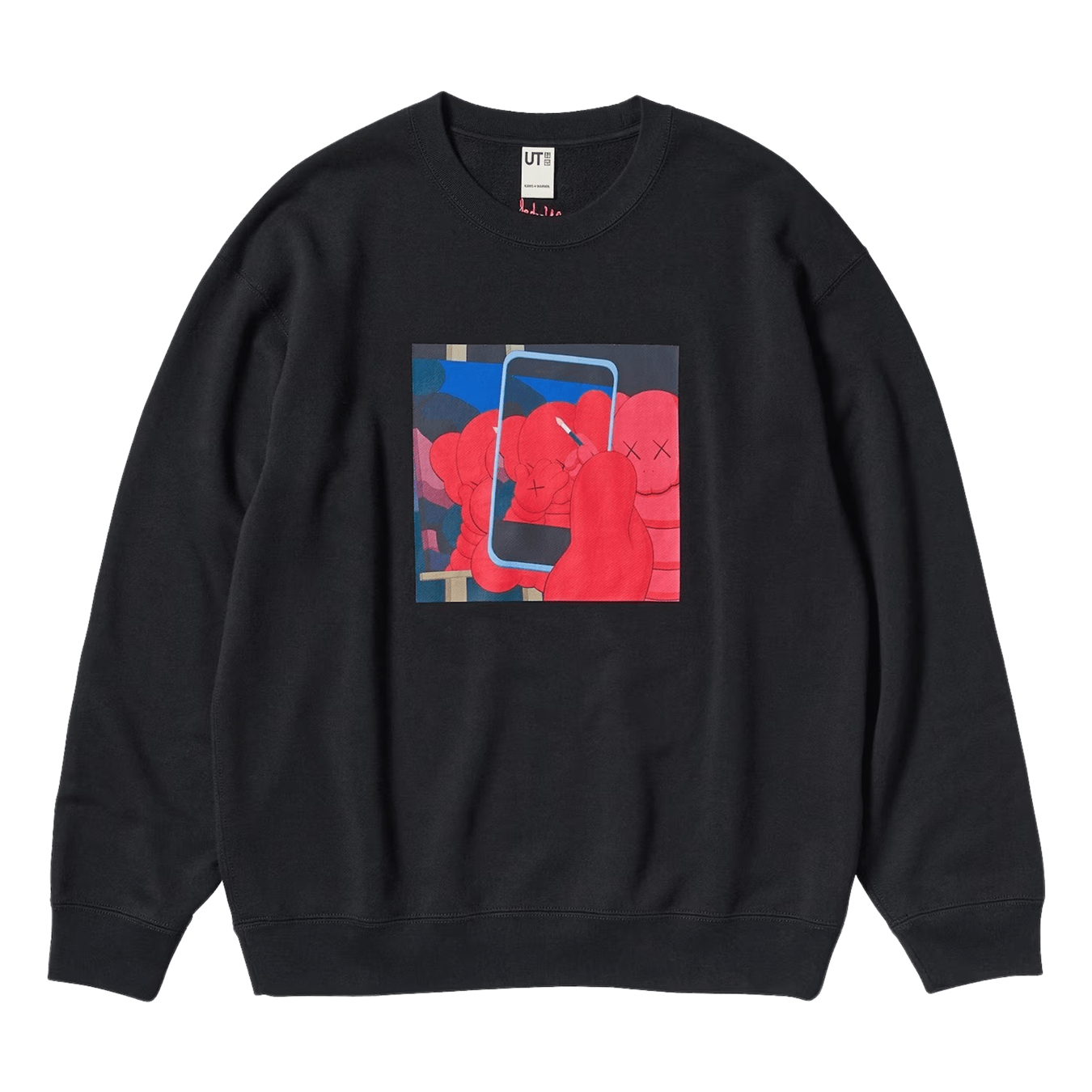 KAWS x Warhol x UNIQLO UT Graphic Sweatshirt 'Black' - Kick Game