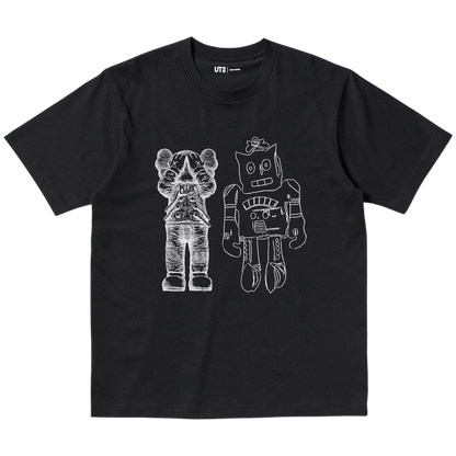 KAWS x Warhol UNIQLO UT Graphic T-Shirt 'Black' - Kick Game
