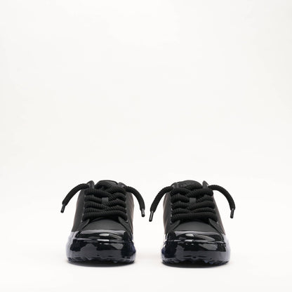 MALLET GRFTR Lite Men's Black Blue Ombre Dip Leather Trainers - Kick Game