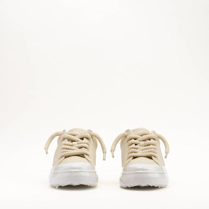 MALLET GRFTR Lite Men's Beige Ombre Dip Leather Trainers - Kick Game