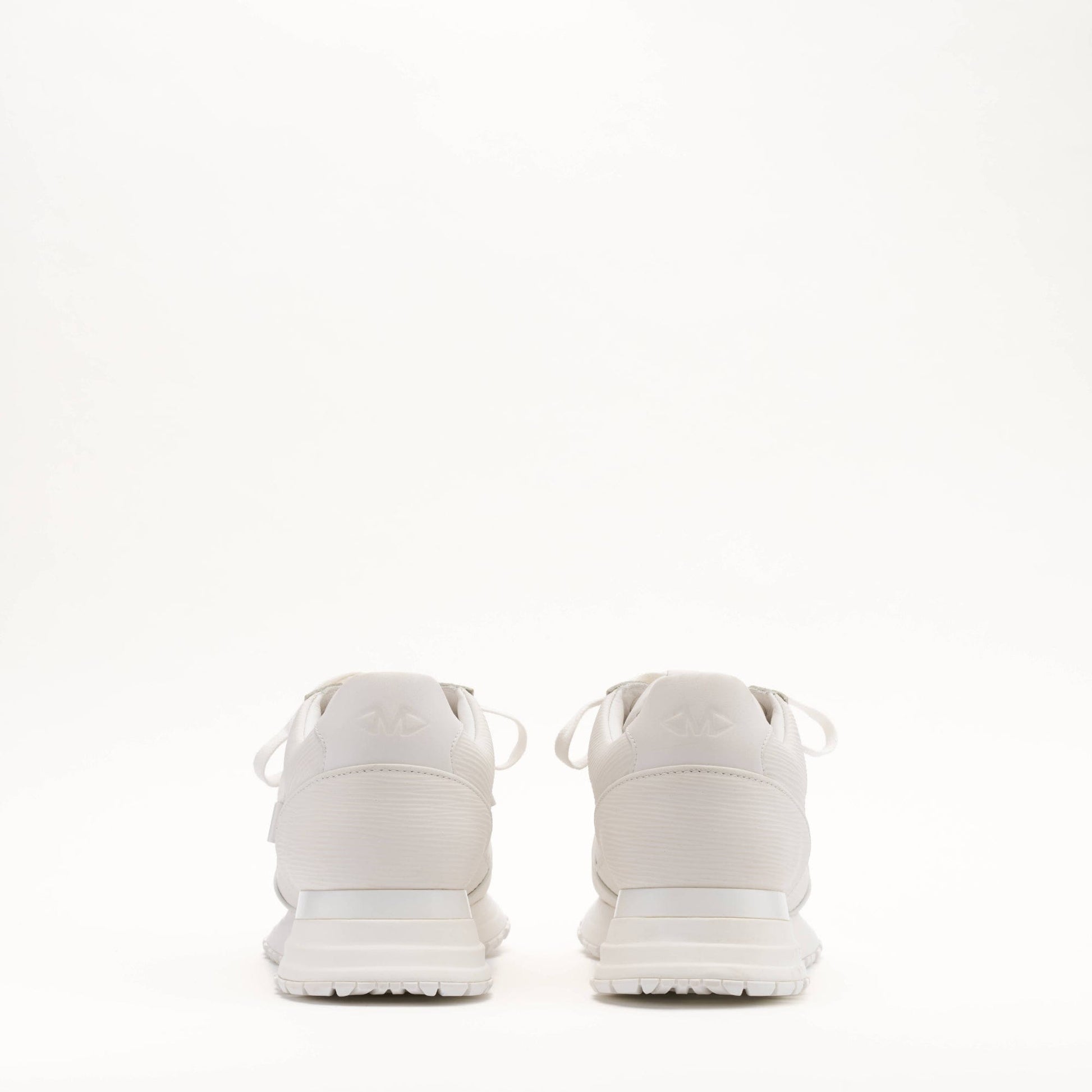 MALLET Boundary Men's White Ripple Leather Trainers - Kick Game