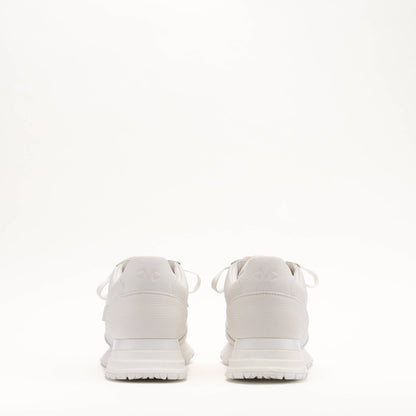 MALLET Boundary Men's White Ripple Leather Trainers - Kick Game