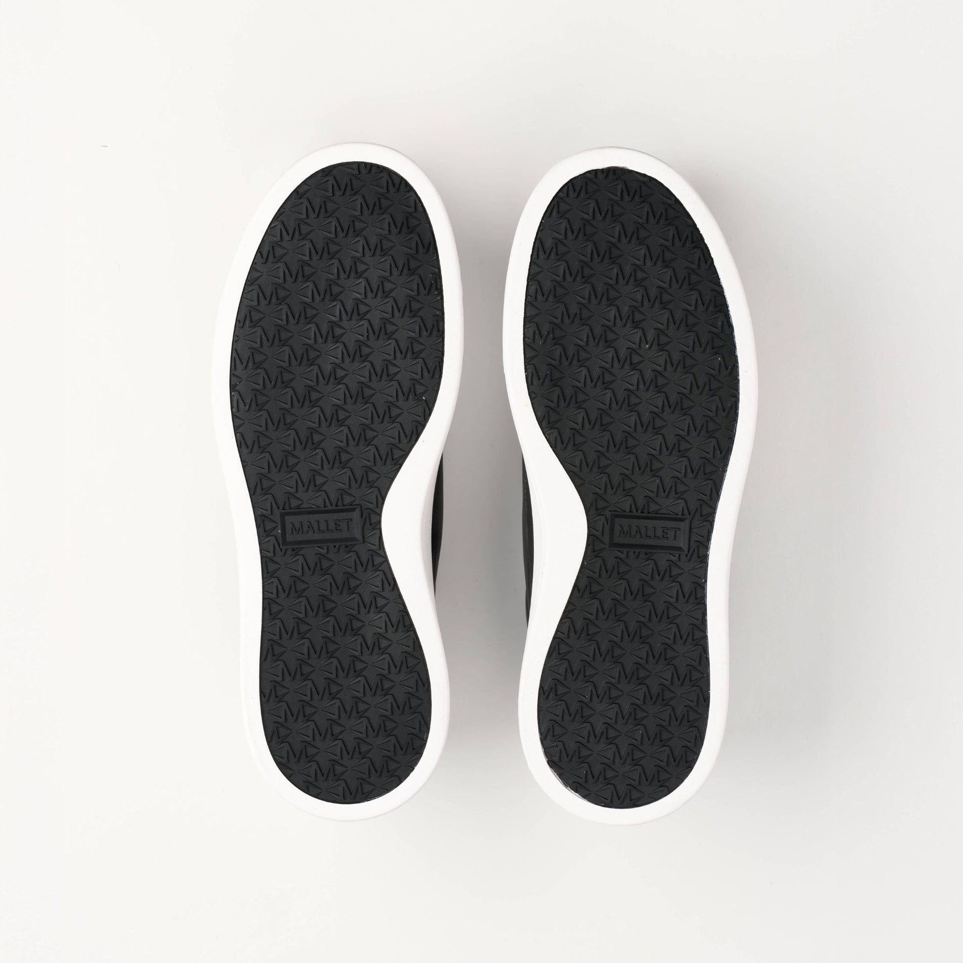 MALLET Lansbury Men's Black Nappa Leather Trainers - Kick Game