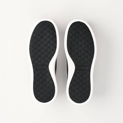 MALLET Lansbury Men's Black Nappa Leather Trainers - Kick Game