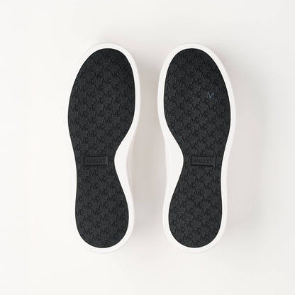 MALLET Lansbury Men's White Nappa Leather Trainers - Kick Game