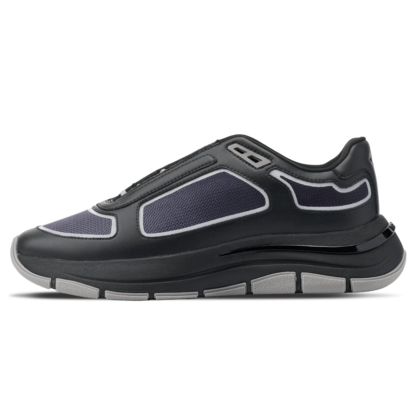 MALLET Alton Men's Black Chrome Ombre Leather Trainers - Kick Game