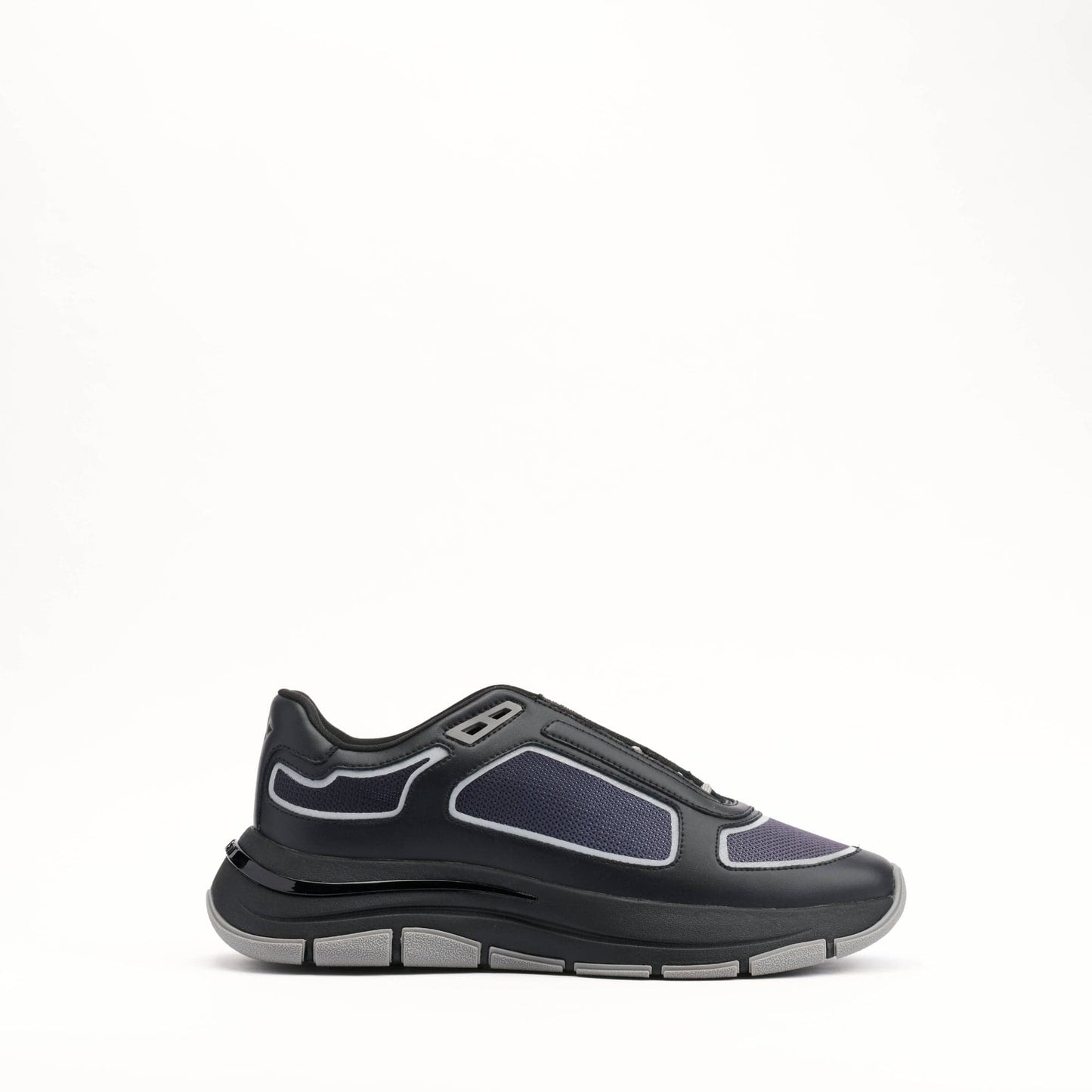 MALLET Alton Men's Black Chrome Ombre Leather Trainers - Kick Game