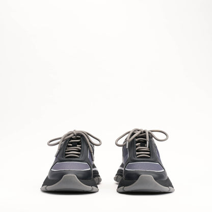 MALLET Alton Men's Black Chrome Ombre Leather Trainers - Kick Game