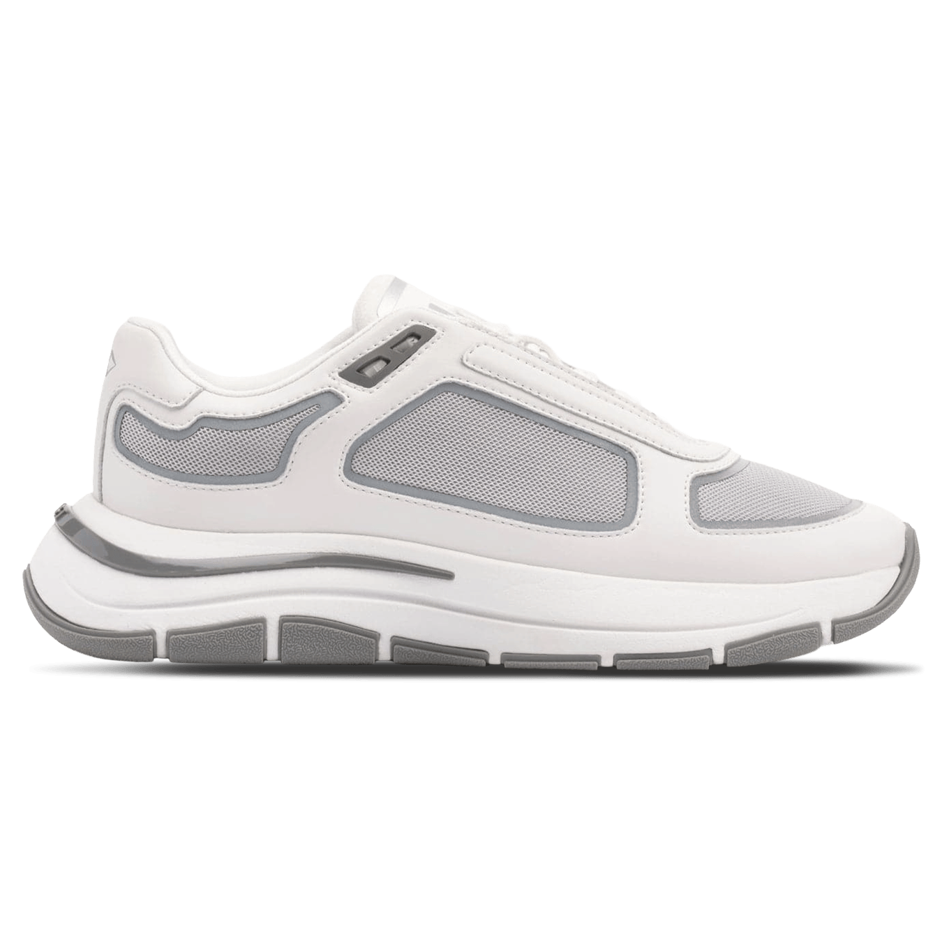 MALLET Alton Men's White Chrome Leather Trainers - Kick Game