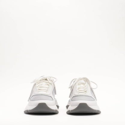 MALLET Alton Men's White Chrome Leather Trainers - Kick Game