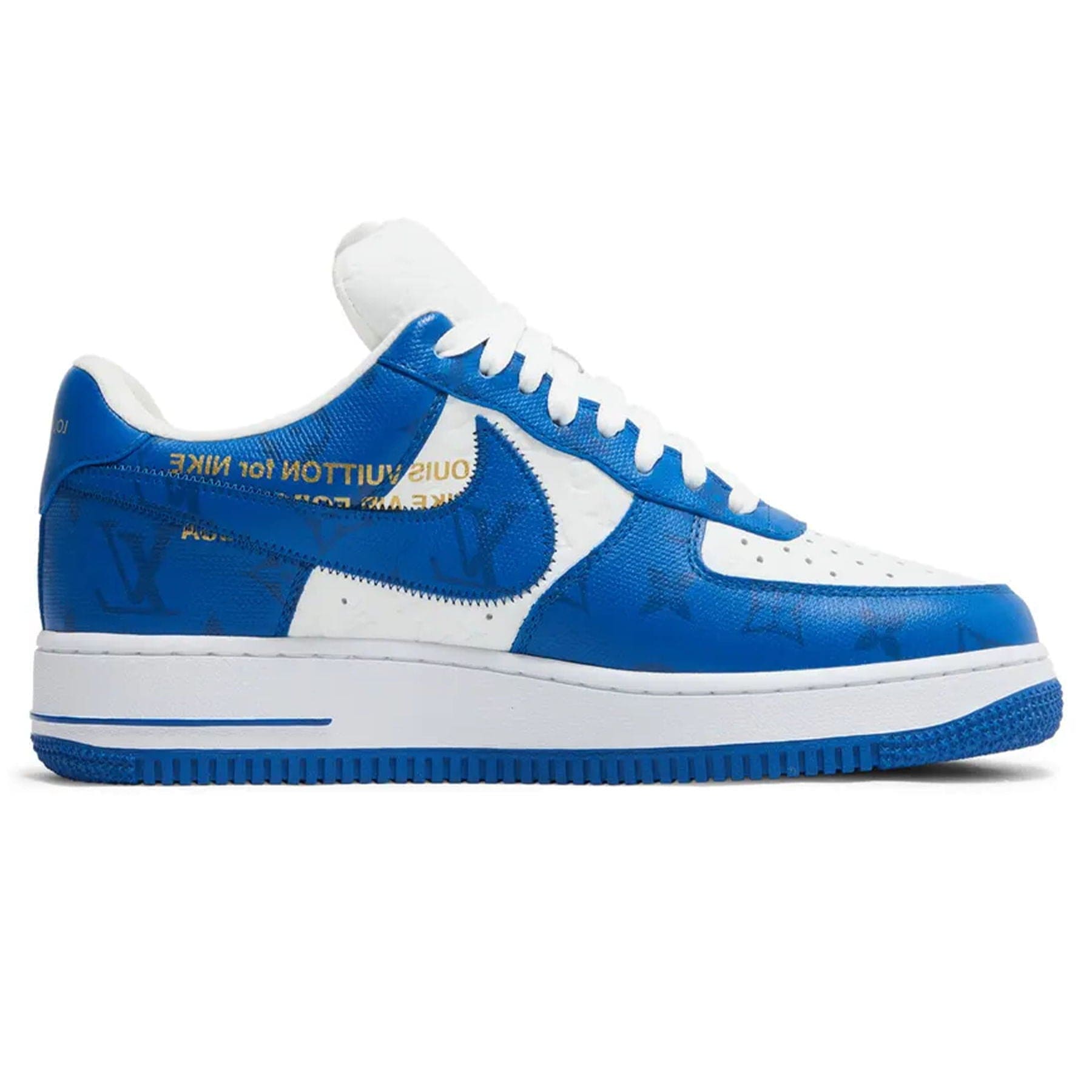 Louis Vuitton Nike Air Force 1 Low By Virgil Abloh White Royal - Kick Game