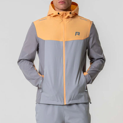 Reprimo Flight Windbreaker Jacket 'Grey / Orange' - Kick Game