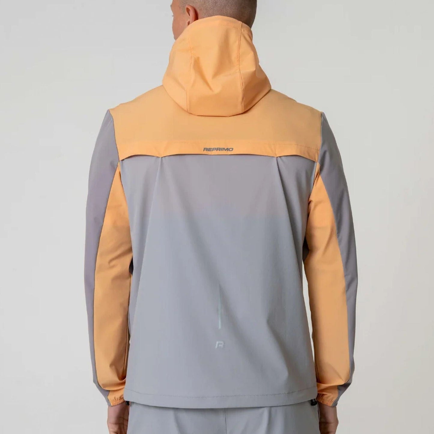 Reprimo Flight Windbreaker Jacket 'Grey / Orange' - Kick Game