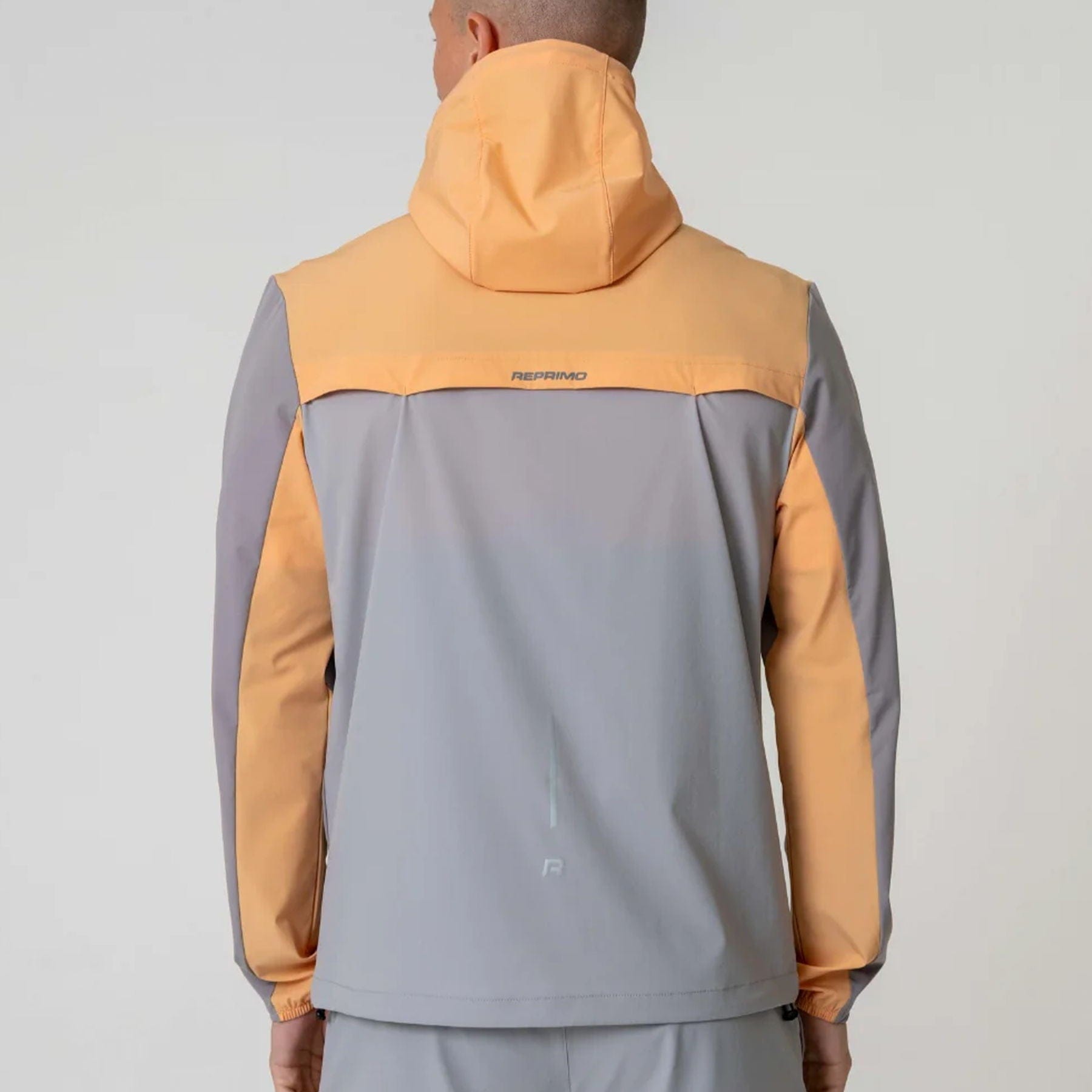 Reprimo Flight Windbreaker Jacket 'Grey / Orange' - Kick Game