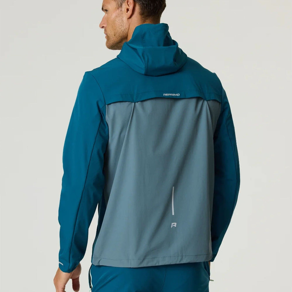 Reprimo Flight Windbreaker Jacket 'Tidal Teal Blue Steel' - Kick Game